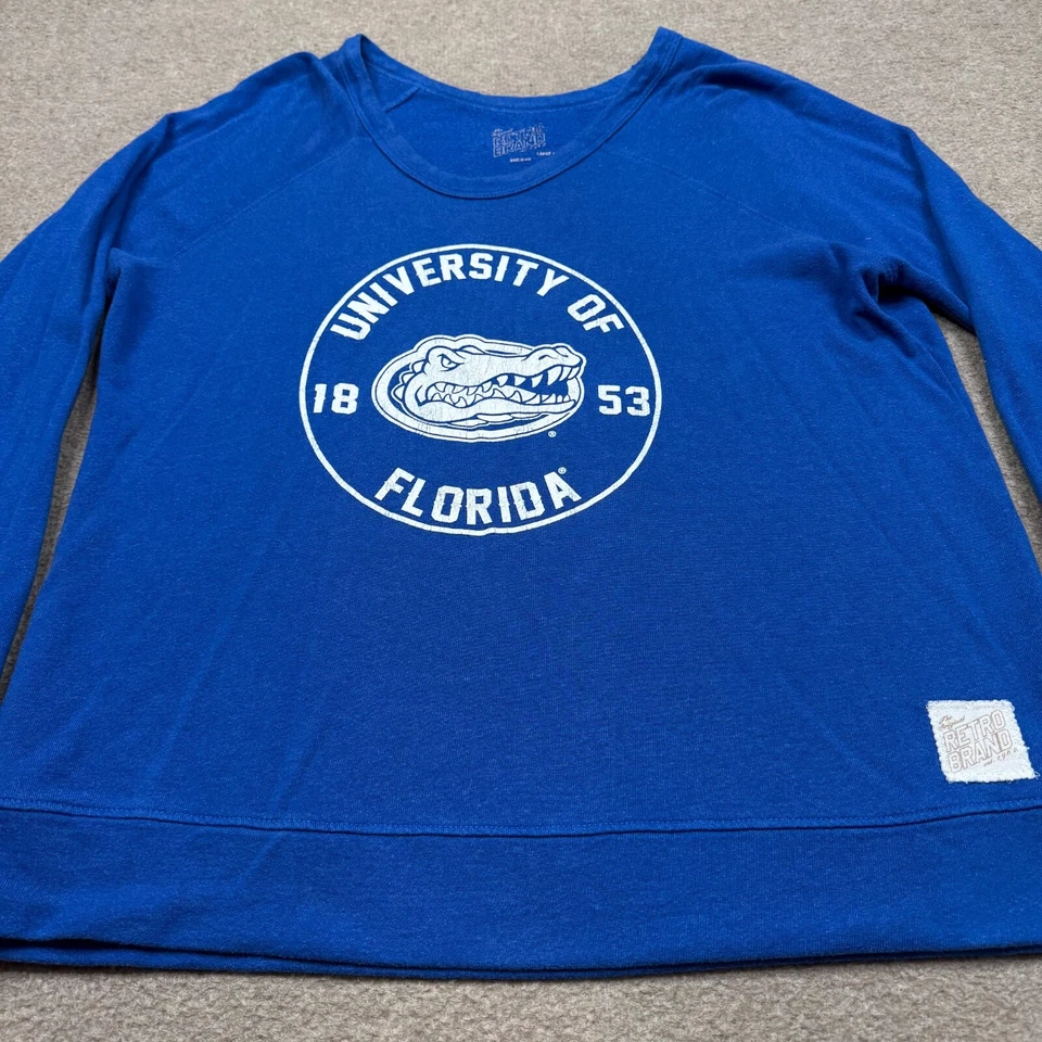 University Of Florida Gators Sweatshirt Women's Size L Blue NCAA Football Sports - Image 2 of 4