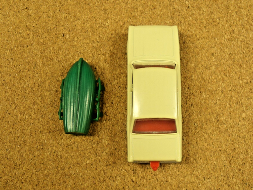 OLD VINTAGE LESNEY MATCHBOX # 45 FORD CORSAIR & BOAT - Picture 5 of 6