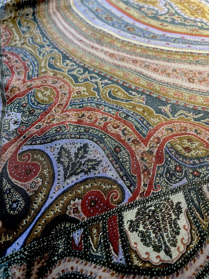 Nuevo ETRO modal cachemir largo bufanda de cachemir, 160 cm X 70 cm, 63x25” marrón + caja Etro Foto 3 de 4