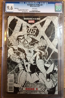 Avengers Vs X-Men #9 1:200 Stegman Sketch Variant CGC 9.6