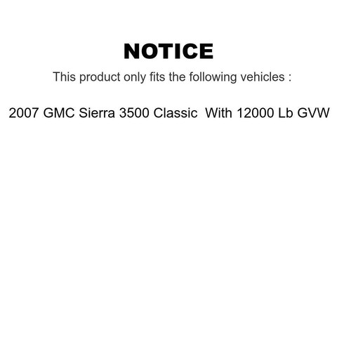 Ceramic Pad & Coated Disc Brake Rotor Front Rear Kit For GMC Sierra 3500 Classic - Picture 2 of 18