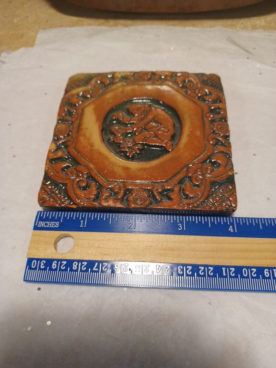 Vintage Clay Pottery Tile 1978 | eBay