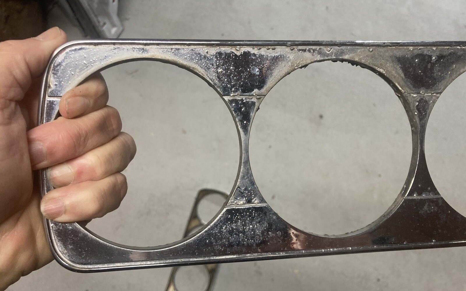 Ferrari 365GT 2+2 tail light bezel set ORIGINAL - left and right side 365 GT