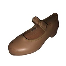 Bloch Child Size 13 W Brown Slip On Mary Jane Techno Tap Dance Shoes