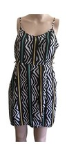 Forever 21 Sundress Mini Dress Women's Size MM Zig Zag Stripes