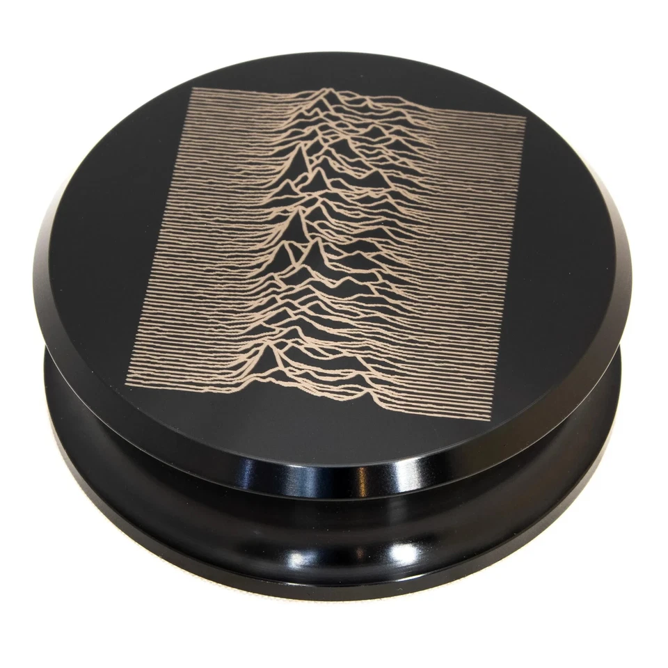 Vinyl record stabilizer weight. Pulsar Radio Emissions engraved turntable weight - Image 2 of 4