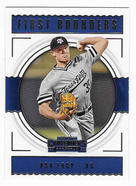 2020 Panini Contenders First Rounders Asa Lacy Kansas City Royals Baseball #FR-6