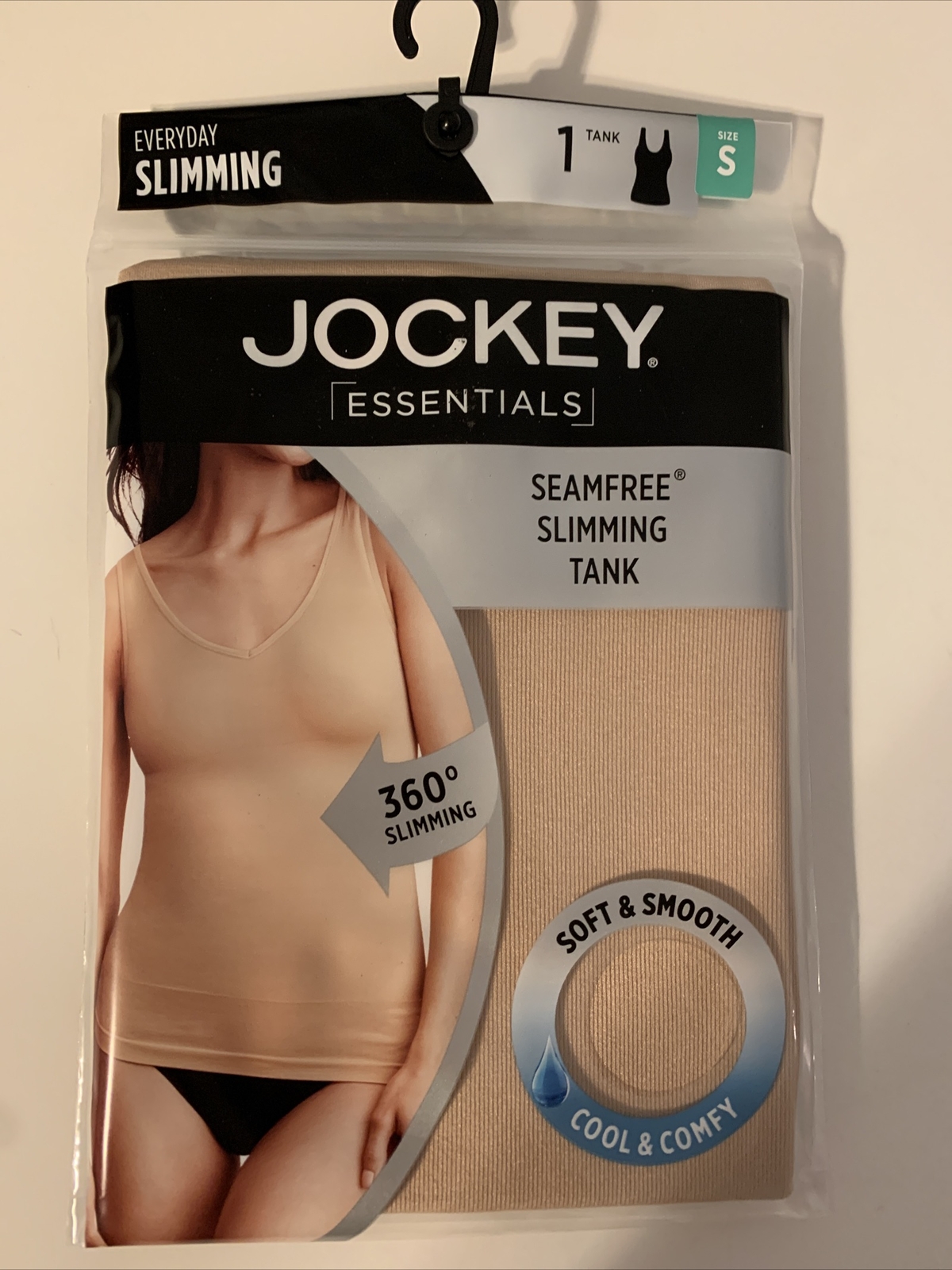 Jockey Essentials Everyday Slimming Tank 360 Women's Size S White Small