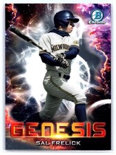 2021 Bowman Chrome Baseball Genesis Insert #GNS-13 Sal Frelick Milwaukee Brewers
