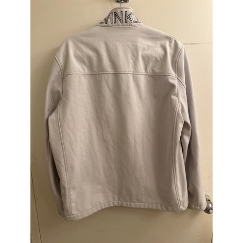 Calvin Klein Mens White Performance Water Resistant Windbreaker Utility Jacket L - Picture 7 of 10