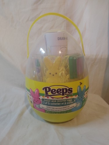 Peeps Deluxe Egg Coloring Set, 16 Pieces, Unisex, for Beginners Ages 3 and up