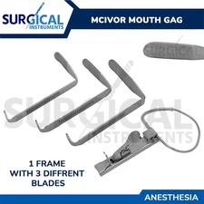 McIvor Mouth Gag for Surgical ENT, Dental, ANESTHESIA & Laryngeal German Grade