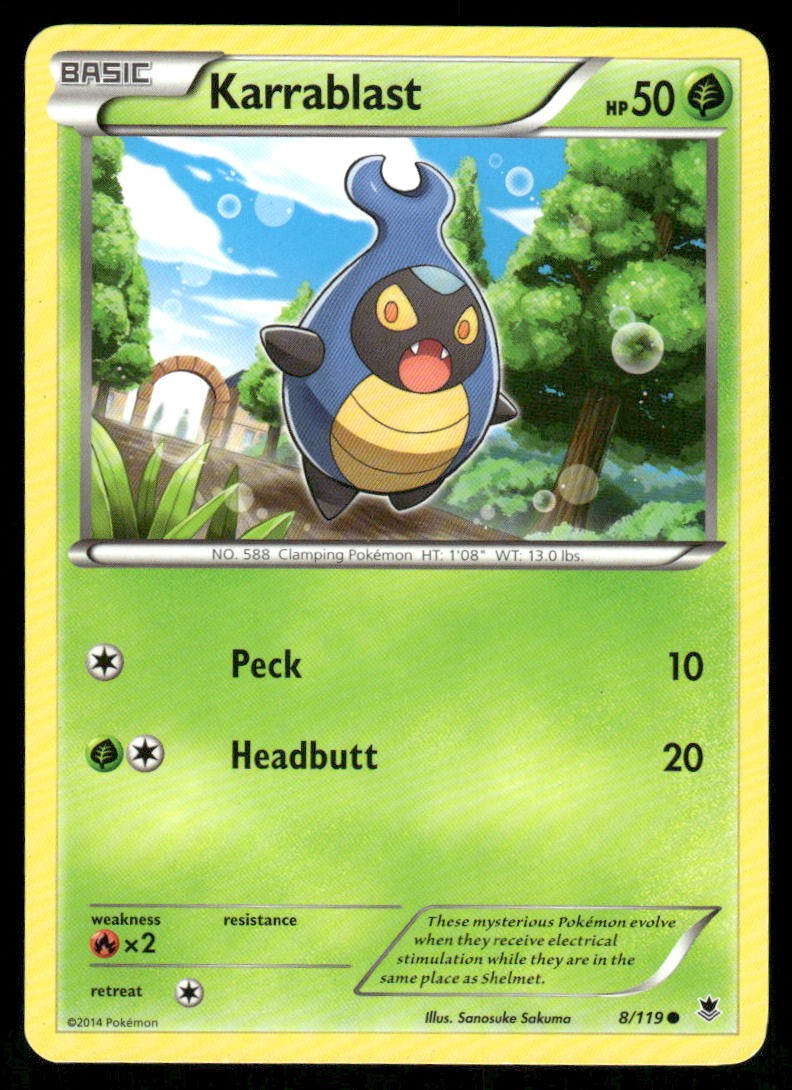Karrablast XY - Phantom Forces [8/119] Common NM Pokemon