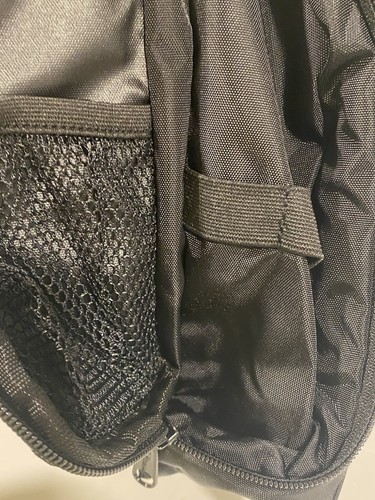 LL Bean Black Nylon Hanging Toiletry Bag Personal Organizer Medium Initials BJM - Picture 4 of 12