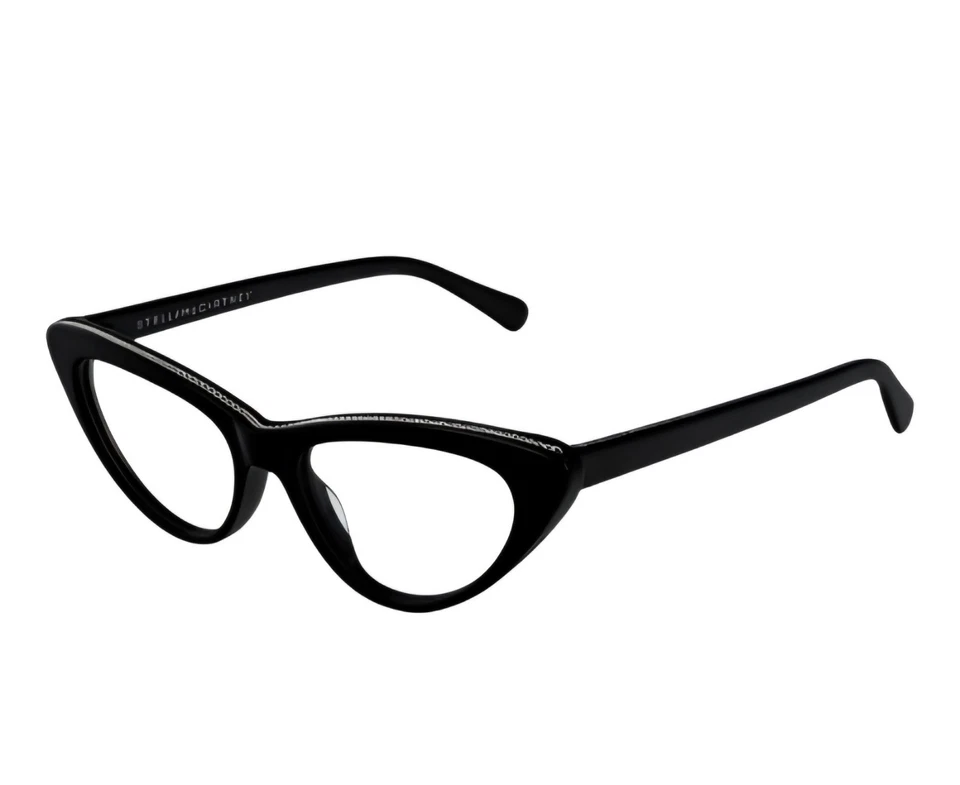 Monturas para gafas Stella McCartney Fabella negras ojo de gato para mujer Foto 2 de 4