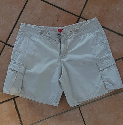 Shorts f. Damen, ESPRIT, beige, Gr. 40, Baumwolle, seitl. Taschen, 