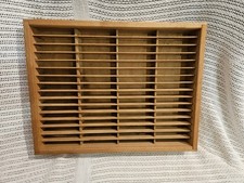 Vintage Napa Valley Box Company 64 Slot Wooden Cassette Tape Holder Rack