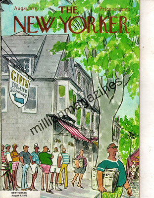 1973 New Yorker August 6 - Sunday morning on Marthas Vineyard - Saxon