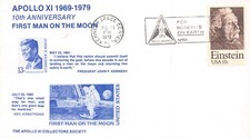 APOLLO 11 10th ANNIV. KSC CANCEL 7/20/79 C76 JFK FACSIMILE CACHET -STAMP SC#1774