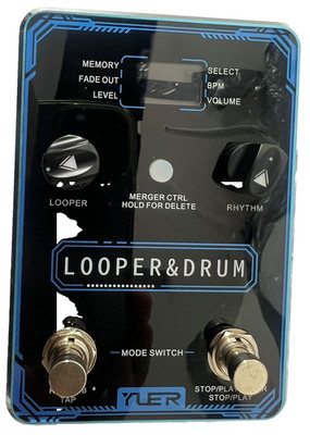Yuer XS-04 Looper & Drum Machine Digital Gitarren-Effektpedal Blau NEU
