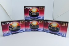 TDK 8mm tape 120 Minute Premium Camcorder Video Cassette New Sealed
