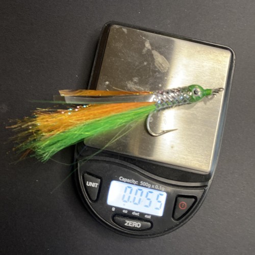 Saltwater/FreshWater Hand Tied Flies 2/0 Mustad Hook (5) multicolor Flash - Picture 9 of 9