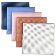 SHLAX WING 5 Pieces Assorted Mens Silk Pocket Square Handkerchiefs Set 66