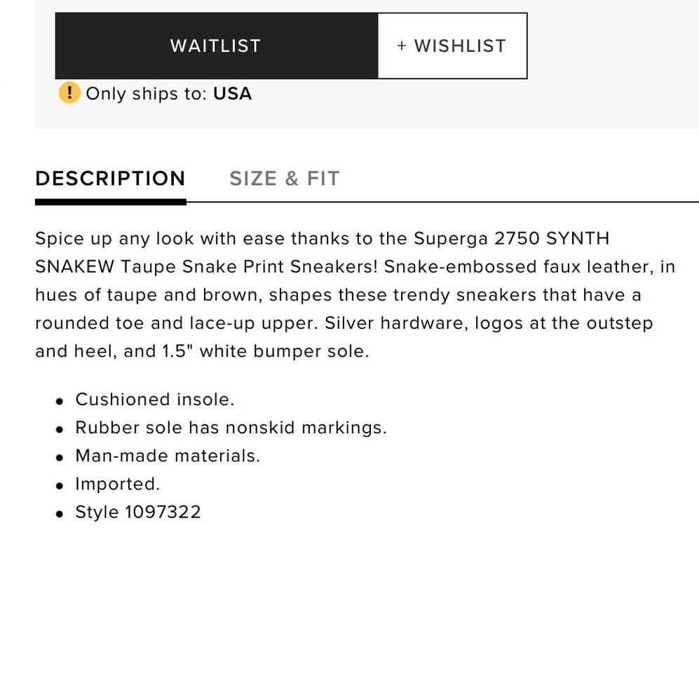 NWOT Superga Synth python snake print sneakers si… - image 6