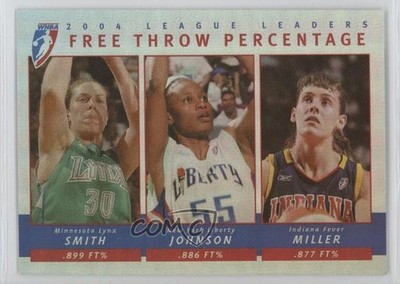 2005 WNBA 2004 League Leaders Katie Smith Vickie Johnson Kelly Miller HOF u8h