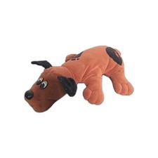 Vintage 80s TONKA Pound Puppy 1987 Large 18" Brown w/ Black Spots Plush Toy Dog