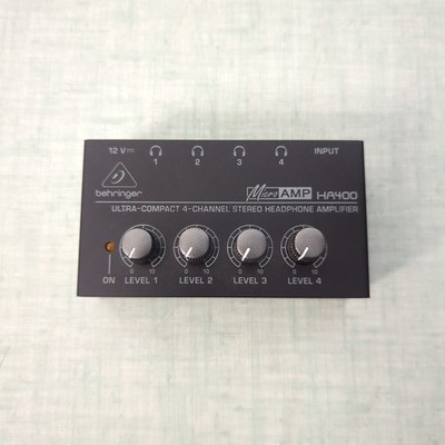 Behringer HA400 Ultrakompakter 4-Kanal Stereo Kopfhörerverstärker - ohne Netzteil