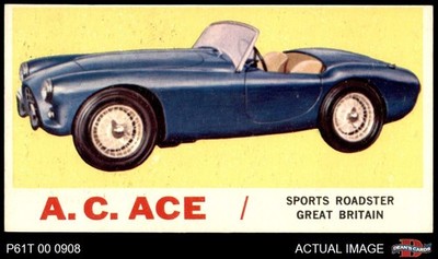 1961 Topps Sports Cars #8 A.C. Ace 4 - VG/EX