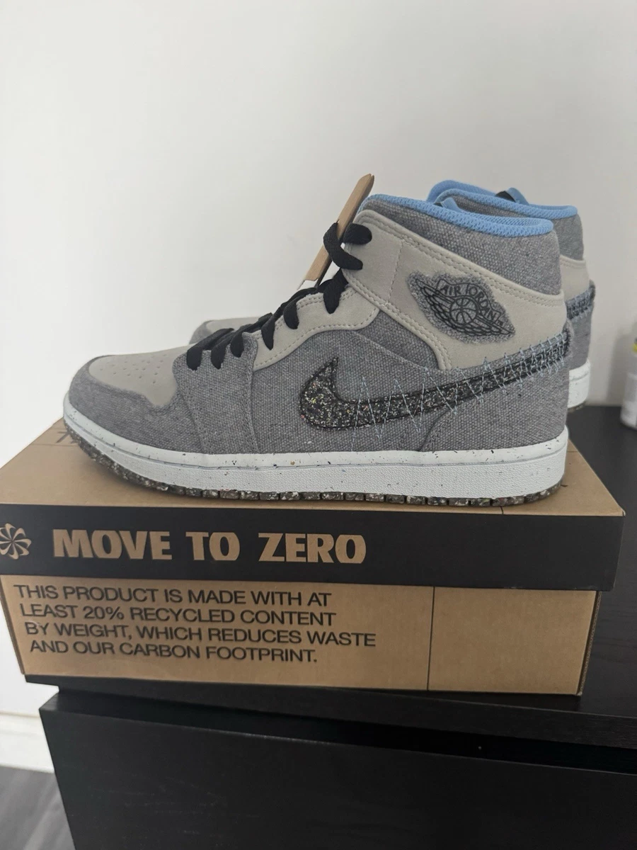 Nike Crater Air Jordan 1 Mid SE Men Size 11 Grey Fog/University Blue-Black Buy Air Jordan 1 Mid  main image 4