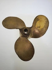 A M Vintage Boat Propeller 3 Blade 10 Inch Diameter Vintage Solid Brass