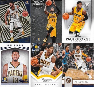 Lot 6 Paul George NBA Card Pacers