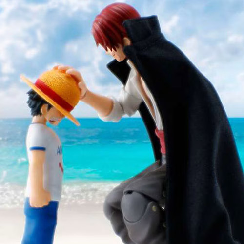 One Piece Figurine Shanks et Luffy la Promesse du Chapeau de Paille