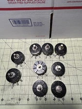 Vtg Lot of 9 Large Potentiometers 75000Ω & 10000Ω Clarostat MFG. CO.