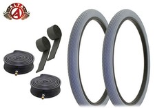 ALTA BICYCLE CRUISER DURABLE TIRES 26 x 2.125 GRAY CLASSIC MINI BRICK 6pc SET.