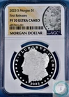 2023-S Proof Morgan Silver Dollar NGC PF 70 UC First Releases - 100th Label