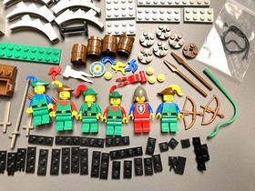 Lego 6077 Forestmen's River Fortress - 100% Build Complete No Box, Instr 