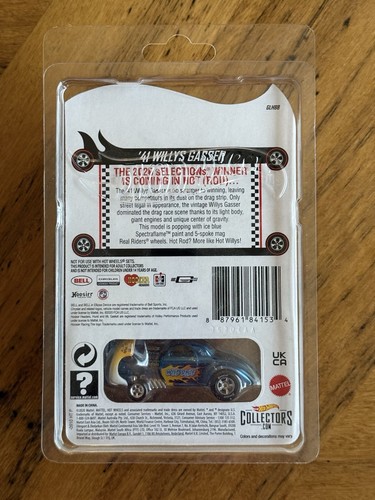 Hot Wheels RLC 2020 Selections '41 Willys Gasser Wild Blue - Picture 2 of 2