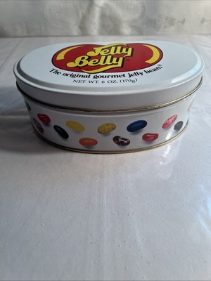 Jelly Belly Collectible Tin 6'' x 3.5'' x 2.5'' Container for Jelly Beans - Vintage