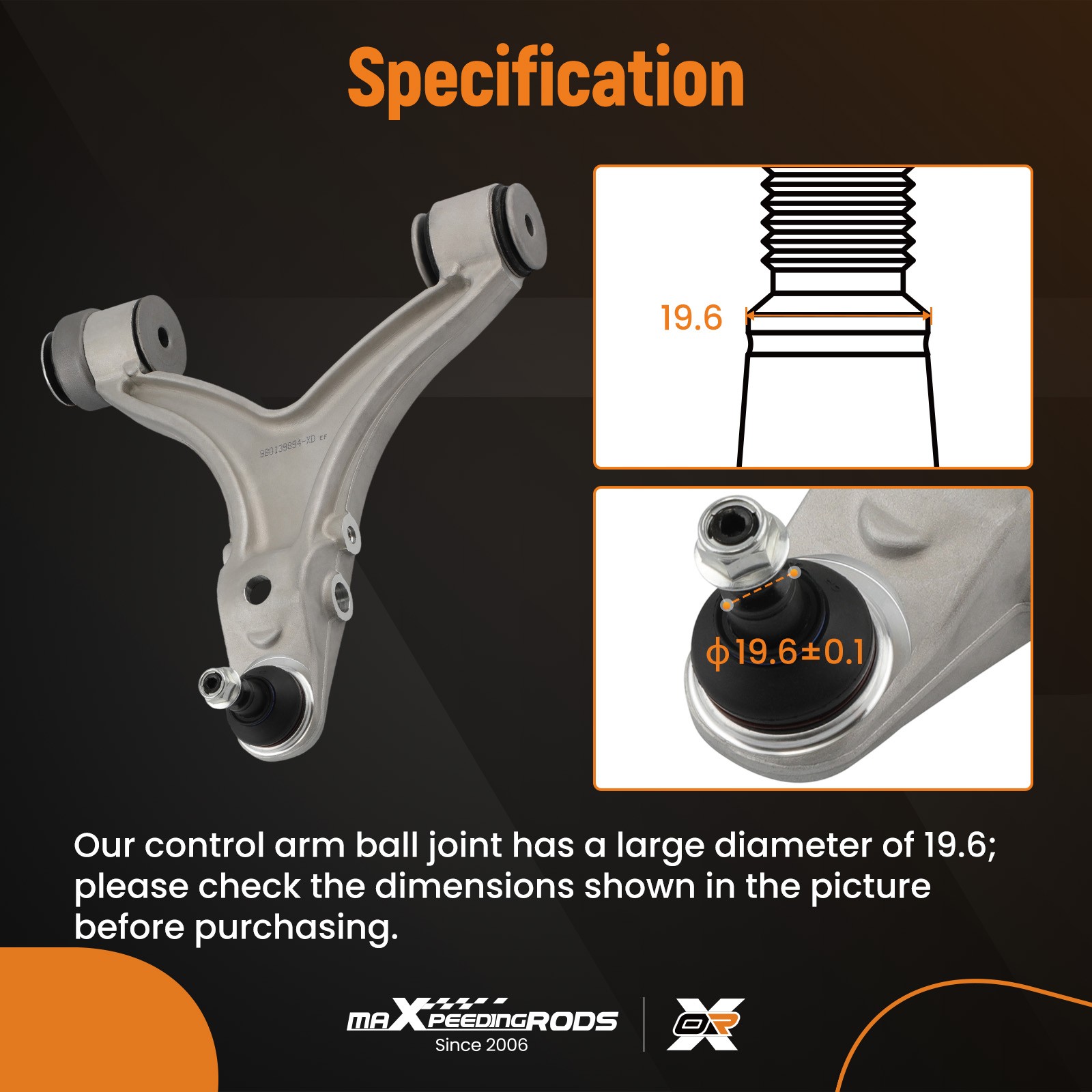 Front Upper Lower Control Arms LH RH For Maserati Quattroporte GranTurismo M139