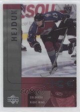2001-02 Upper Deck Ice Milan Hejduk #92 8d2