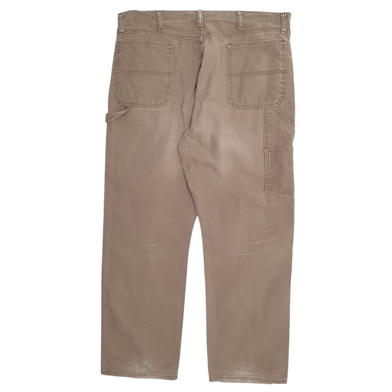 RUSTLER Carpenter Workwear Trousers Cotton Brown Mens W38 L32 image 2