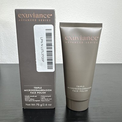 Exuviance Triple Microdermabrasion Face Polish Treatment 2.6 oz FULL SIZE