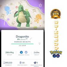Shiny Dragonite sfondo speciale Pokopia - registrato al commercio o P"Tc