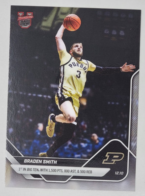 Braden Smith 1500 Pts 800 Assist 2025-26 Bowman U NOW Basketball Card 29