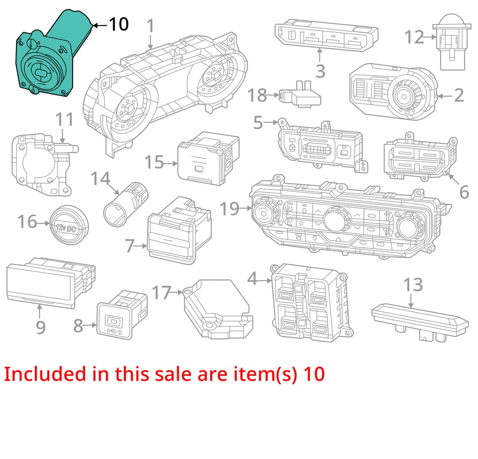 Переключатель зажигания подходит для 18-24 WRANGLER 2044448 - Изображение 3 из 4