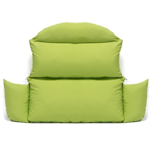 LeisureMod 2 person Double Egg Swing Chair Cushion in Light Green - Picture 2 of 5